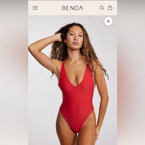 Benoa Sophia One Piece. Brand new with tags. Medium. Red